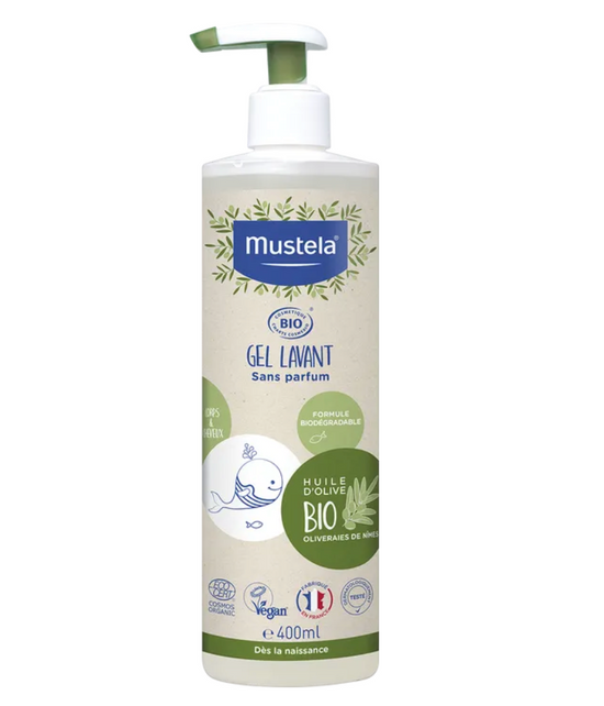 Mustela - BÉBÉ - Gel Lavant Bio Corps et Cheveux, 400ml