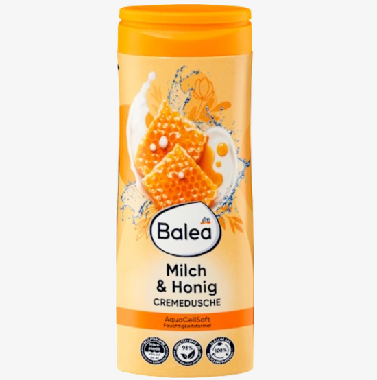 Baléa - Crème douche lait & miel, 300 ml