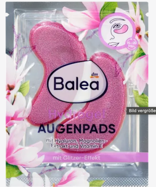 Baléa - Coussinets pour les yeux Hydrogel Glitter (1 paire), 2 pcs