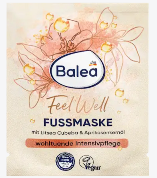Baléa - Masque pour les pieds Feel Well Litsea Cubeba & huile de noyau d&