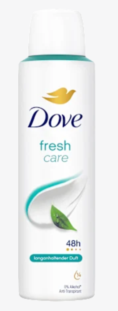Dove - Spray déodorant anti-transpirant Fresh Care, 150 ml