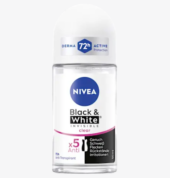 Nivea - Anti-transpirant Deo Roll-on Black, 50 ml