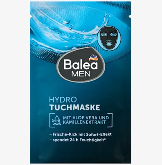 Balea - Masque visage tissu Hydro, 1 pièce