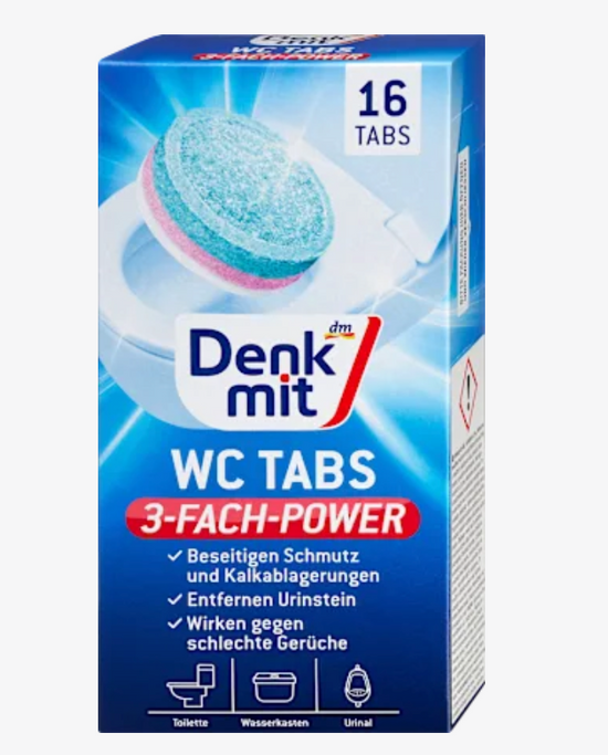 Denkmit - Lance-WC-Tabs, 16 pièces