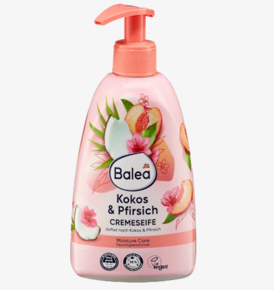 Baléa - Savon crème pêche & noix de coco, 500 ml