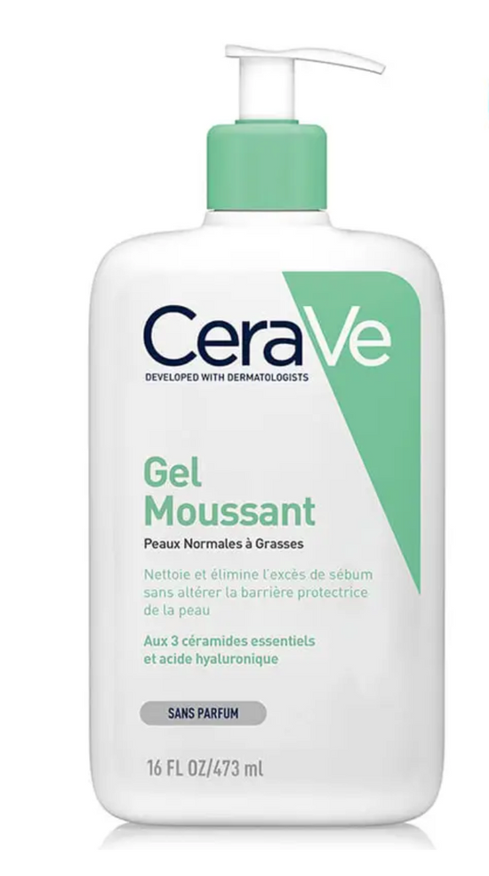 CeraVe – Gel moussant visage Peaux normales à grasses, 236 ml
