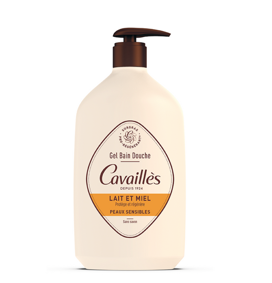 Roger Cavaillès - Gel douche Lait et miel, 1l