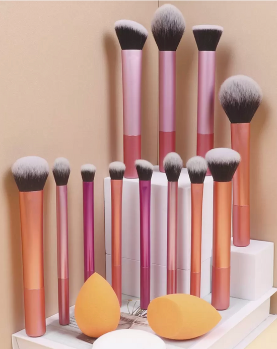 Pinceaux de Maquillage Multifonctions – 12 pièces