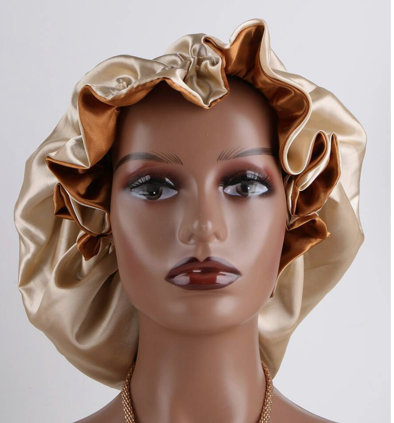 Bonnet de Sommeil en Satin Colorblock