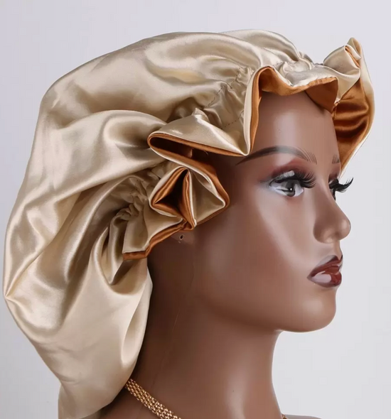 Bonnet de Sommeil en Satin Colorblock