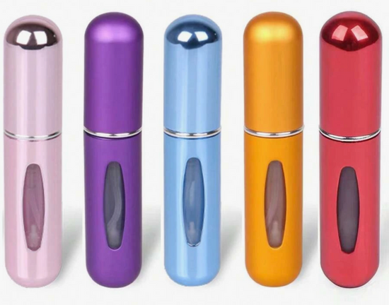 Flacon de Parfum Rechargeable 5 ml – 5 Pièces