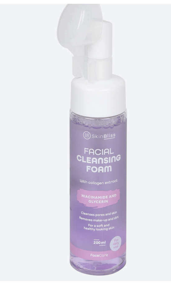 Skin Bliss - Mousse nettoyante visage avec brosse au Collagen
